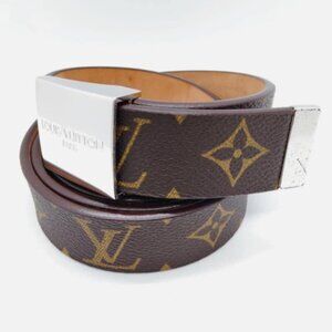 Authentic Louis Vuitton Belt Browns Monogram mn244-010326